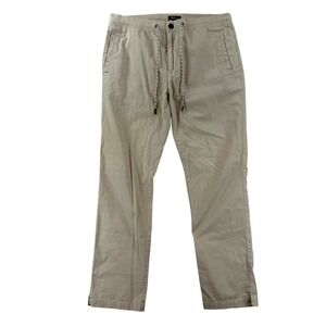 Reyn‎ Spooner Pants Mens Large Beige Regular Fit Chino Elastic Waist Drawstring